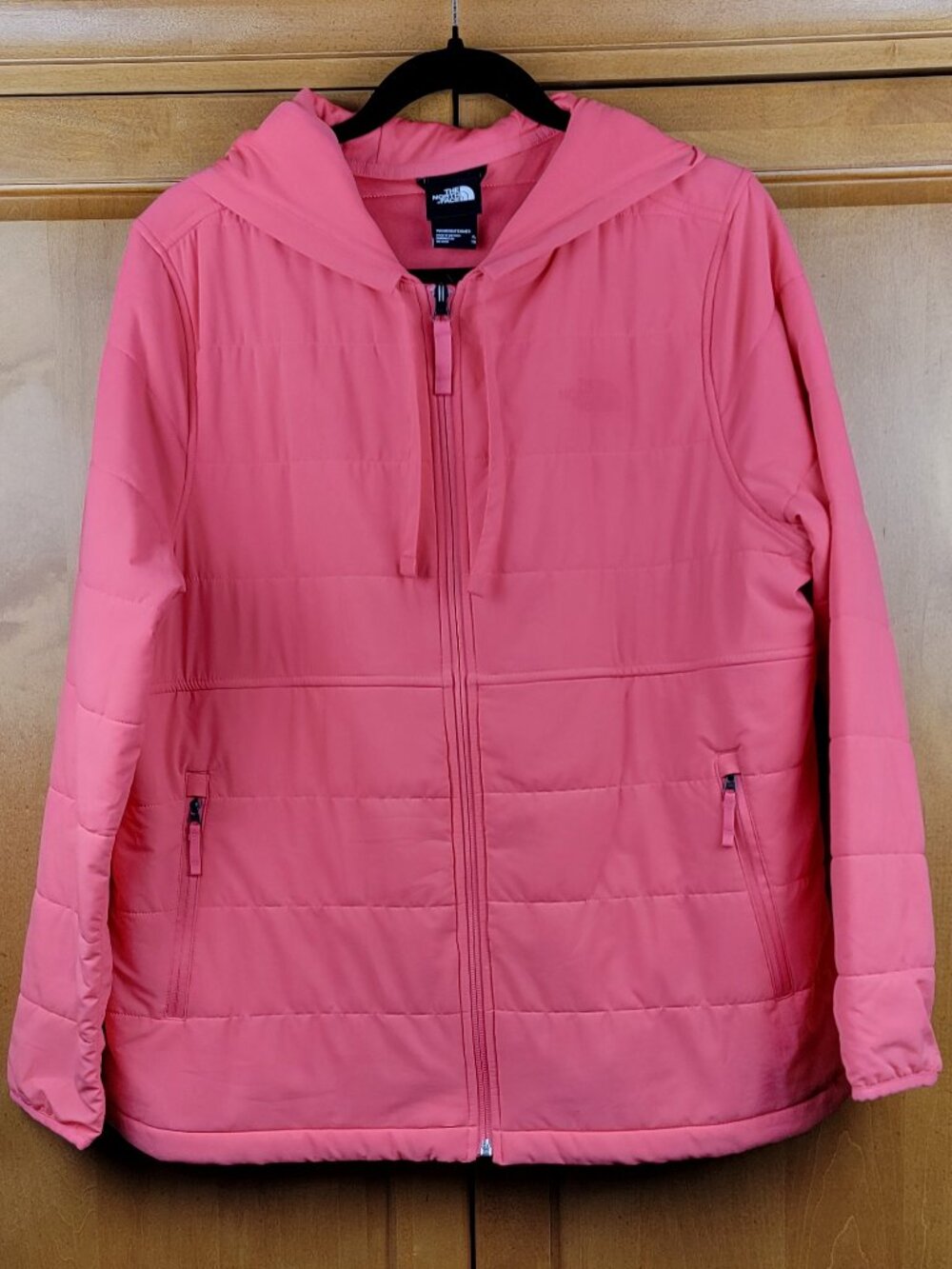 NWOT North Face Tropical Coral Mountain Sweatshirt Full Zip Quilted Hoodie - XL